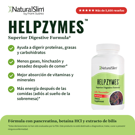 Helpzymes® | Enzimas Digestivas - NaturalSlim USA