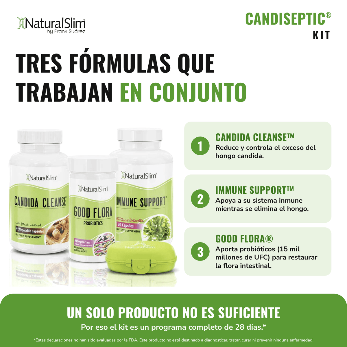 Candiseptic® Kit - Limpieza de Hongo Candida Albicans (sin libro) | Envío GRATIS - NaturalSlim USA