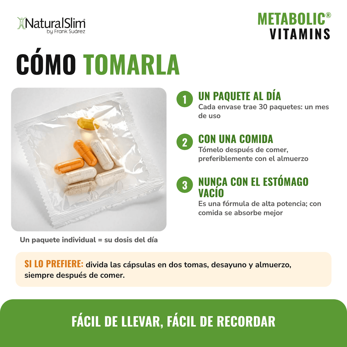 Metabolic Vitamins® | Vitaminas Potentes | Multivitaminas y Minerales, Complejo B con Niacina (B3) - NaturalSlim USA