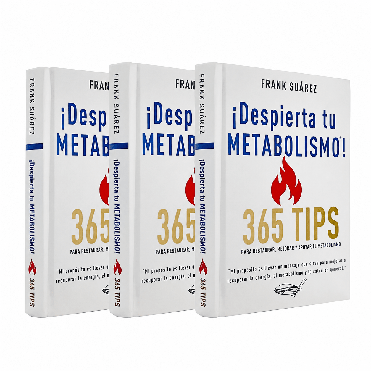Pack Especial: 3 Libros de ¡Despierta tu Metabolismo! 365 Tips para Restaurar, Mejorar y Apoyar tu Metabolismo - El Regalo Perfecto para tu Bienestar - NaturalSlim USA