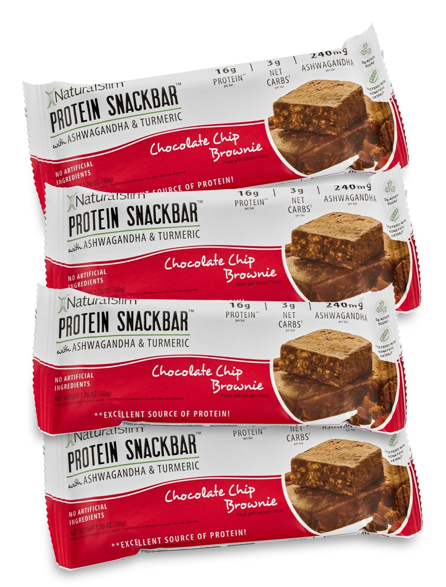 NaturalSlim® Protein Snackbar™ Chocolate Chip Brownie | Barras de proteína - NaturalSlim USA
