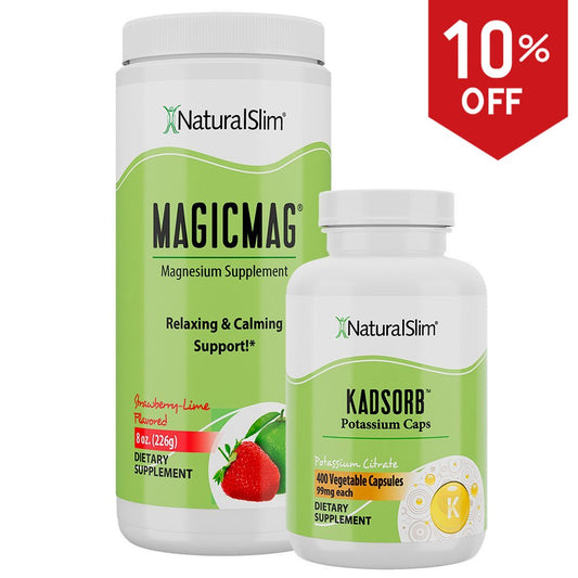 Dúo Dinámico (MagicMag® & Kadsorb®) | Magnesio y Potasio - NaturalSlim USA