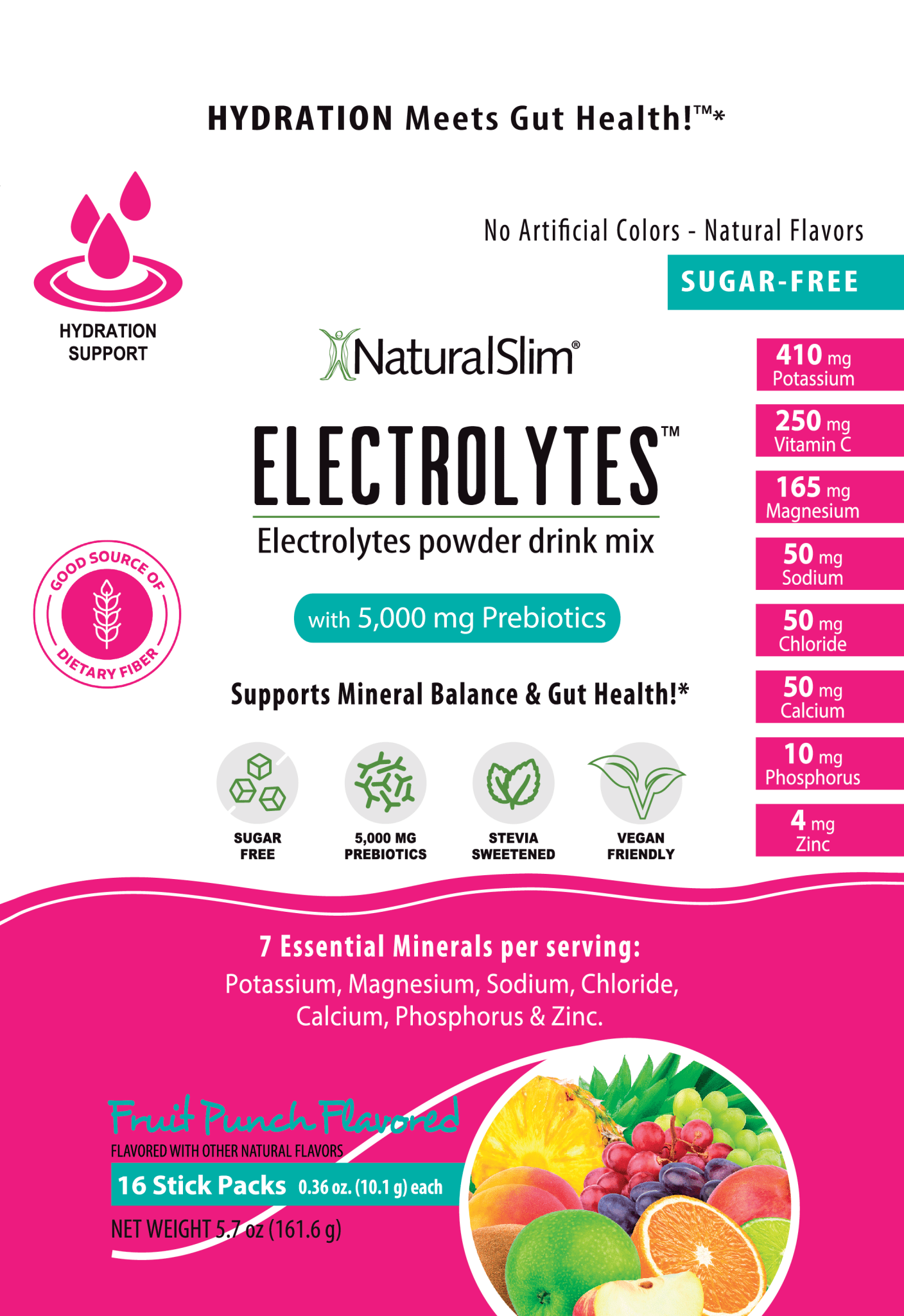 NaturalSlim Electrolytes™ Fruit Punch - NaturalSlim USA