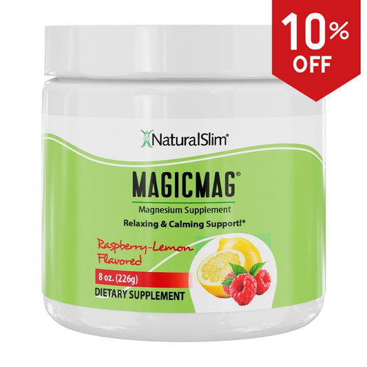 MagicMag® Frambuesa-Limón | Suplemento de Magnesio | Apoyo Relajante y Calmante - NaturalSlim USA