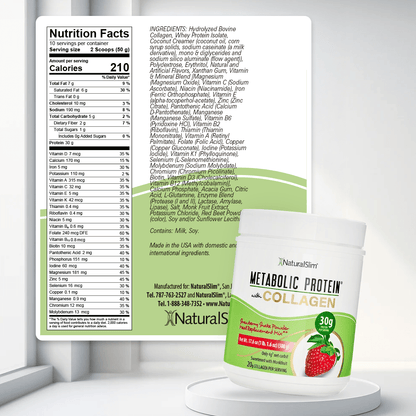 METABOLIC PROTEIN™ COLLAGEN - FRESA - NaturalSlim USA