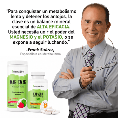Dúo Dinámico (MagicMag® & Kadsorb®) | Magnesio y Potasio - NaturalSlim USA