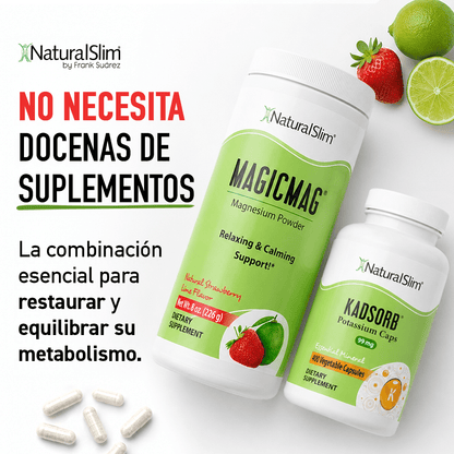 Dúo Dinámico (MagicMag® & Kadsorb®) | Magnesio y Potasio - NaturalSlim USA
