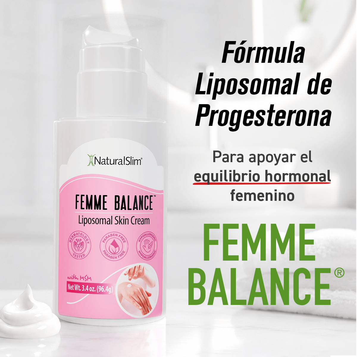 Femme Balance™ | Crema Liposomal Para la Piel - NaturalSlim USA