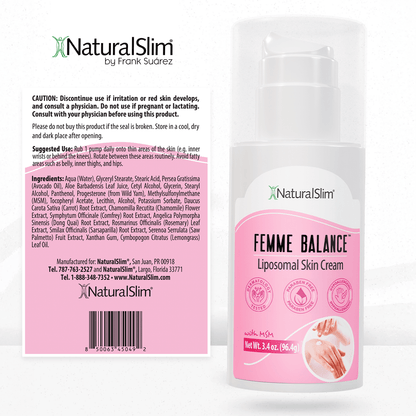Femme Balance™ | Crema Liposomal Para la Piel - NaturalSlim USA