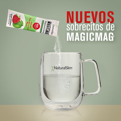 MagicMag® Stick Packs | Viaje - Travel | Fresa - Limón | Suplemento Citrato de Magnesio | Apoyo Relajante y Calmante* - NaturalSlim USA