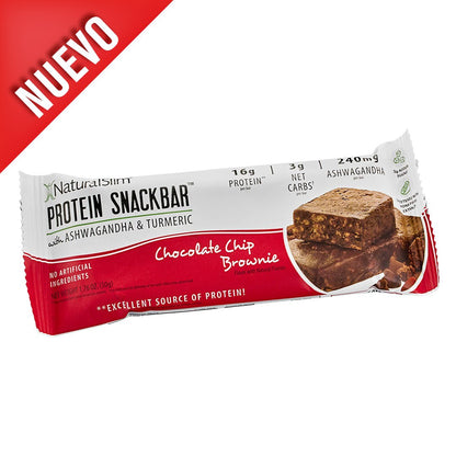 NaturalSlim® Protein Snackbar™ Chocolate Chip Brownie | Barras de proteína - NaturalSlim USA
