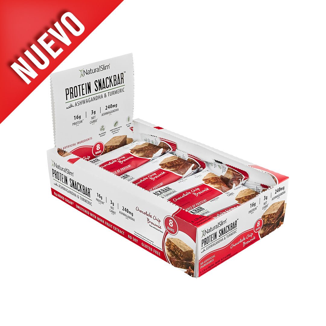 NaturalSlim® Protein Snackbar™ Chocolate Chip Brownie | Barras de proteína - NaturalSlim USA