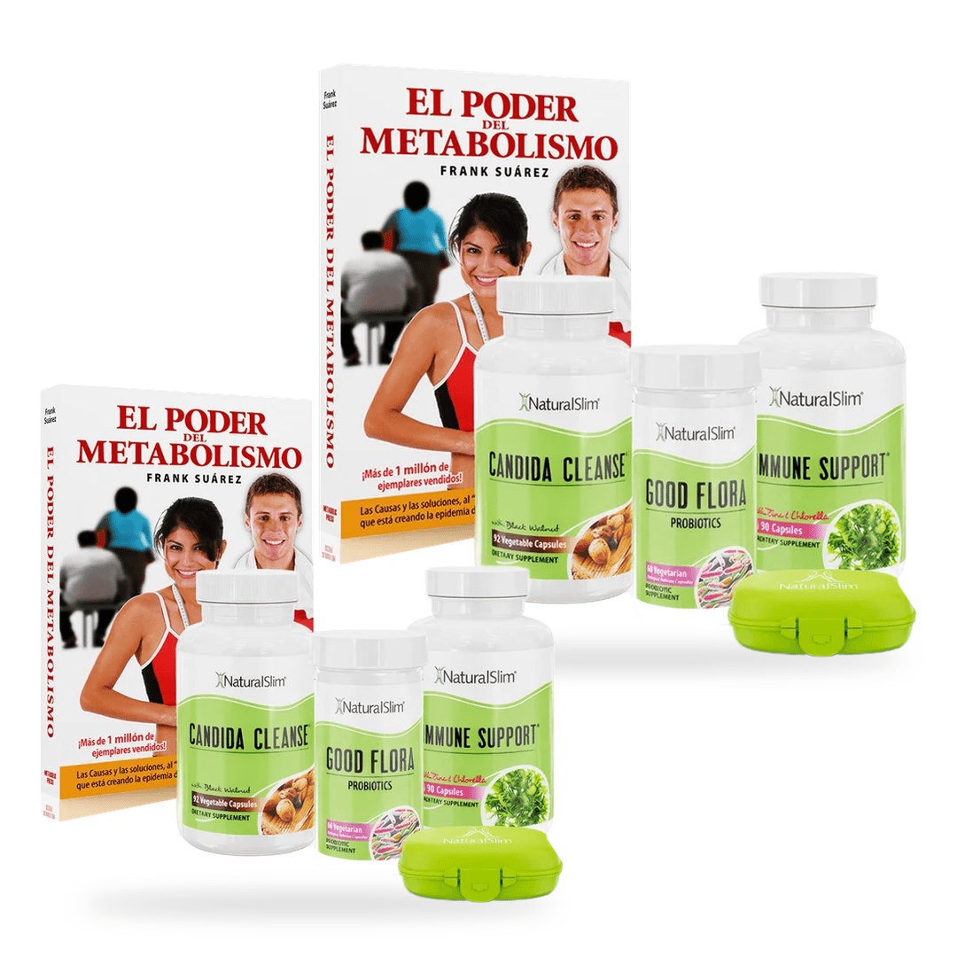 ¡Oferta Especial! 2 Candiseptic Kits - Limpieza de Hongo Candida Albicans y libro de Frank Suárez | Envío GRATIS - NaturalSlim USA